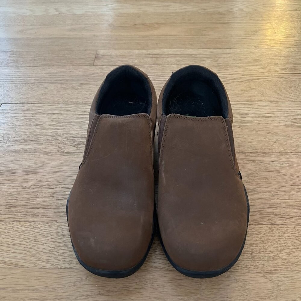 Kuru Kivi Brown Leather Slip On Shoes Women's Size 8.5